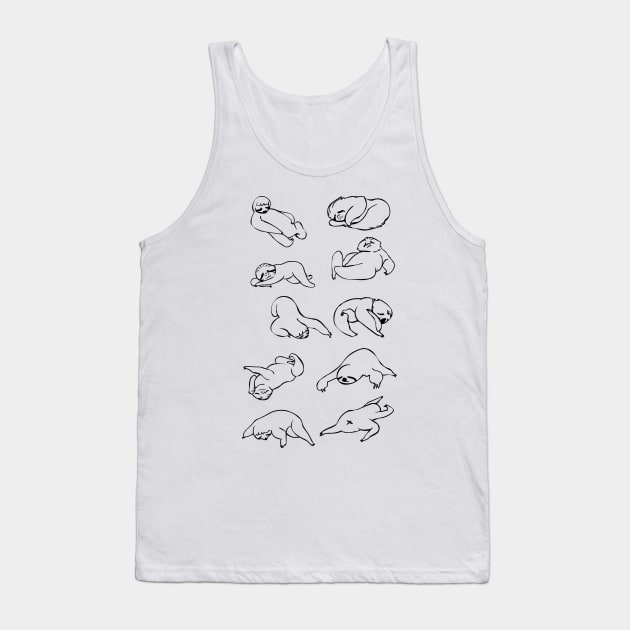 More Sleep Sloth Tank Top by huebucket